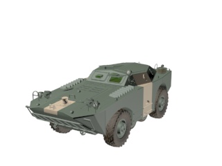 3D модель БРДМ-1 скачать бесплатно, военная техника, танки, самолёты